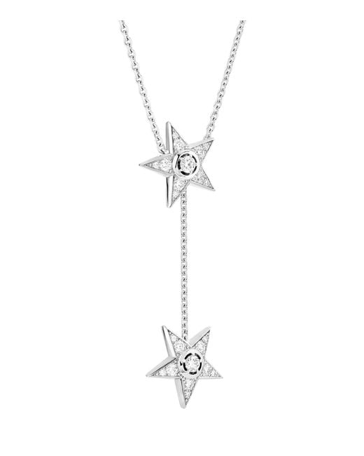Chanel Metallic And Diamond Les Infinis De Comète Long Necklace