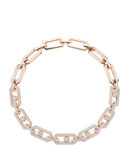 Messika Metallic So Move Xl And Diamond Chain Necklace