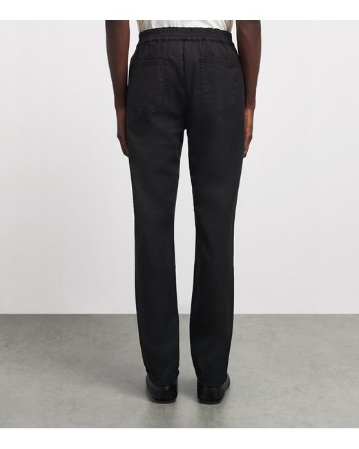 PAIGE Black Drawstring Fraser Chinos for men