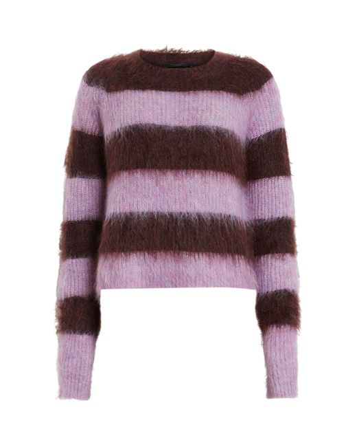 AllSaints Purple Brushed Lou Sweater
