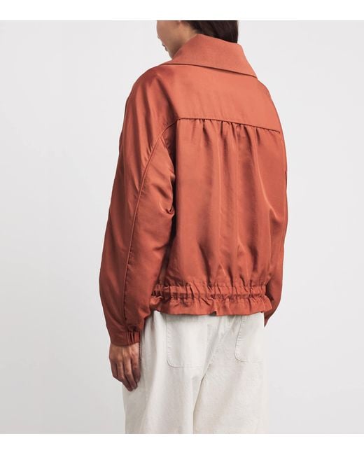 Varley Orange Oversized Lotta Blouson Jacket