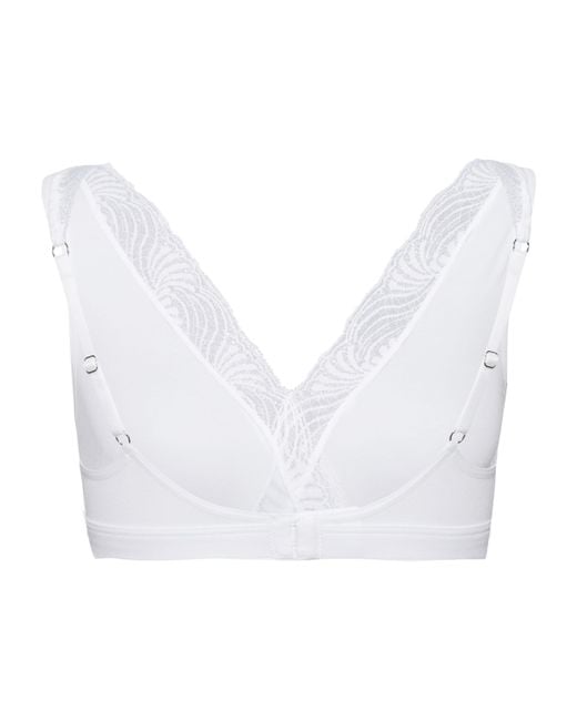 Hanro White Cotton Delight Soft Cup Bra