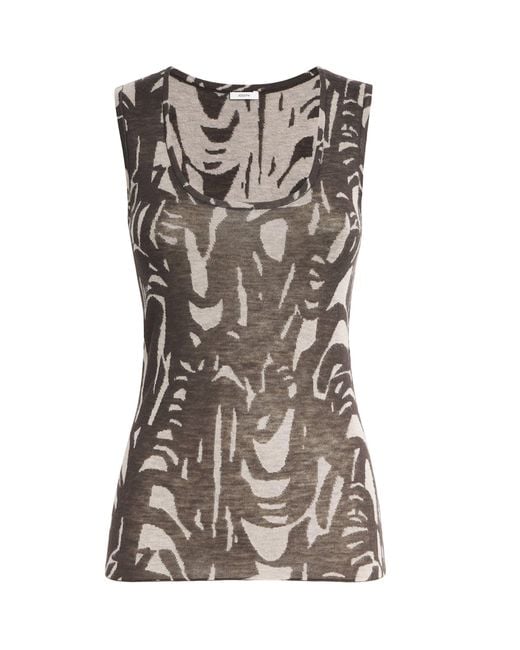 Joseph Brown Cashmere-Blend Silla Tank Top