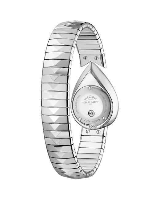 Chaumet White Stainless Steel And Diamond Joséphine Aigrette Watch