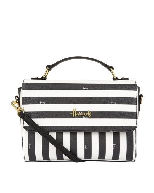 Harrods Black Boutique Multi Stripe Grab Bag