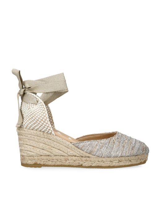 Manebí Metallic Hamptons Wedge Espadrilles 80