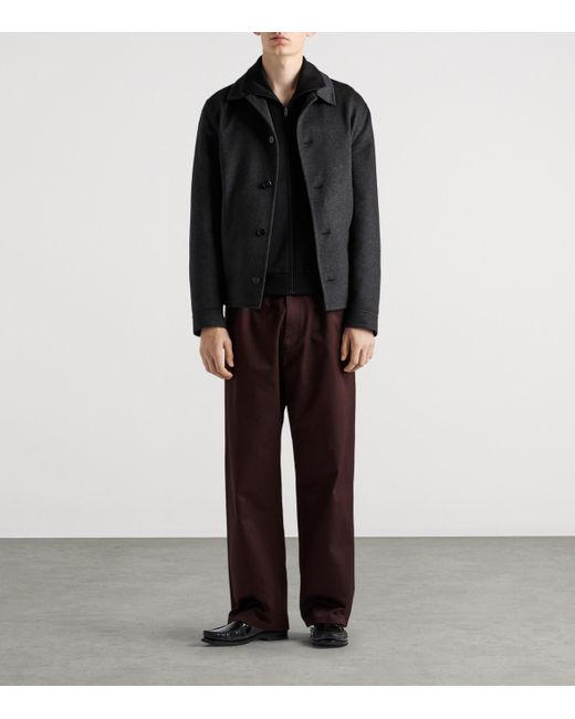 Prada Black Cotton-Blend Technical Jacket for men