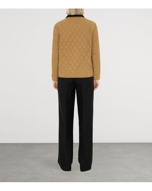 Burberry Natural Quilted Barn Jacket