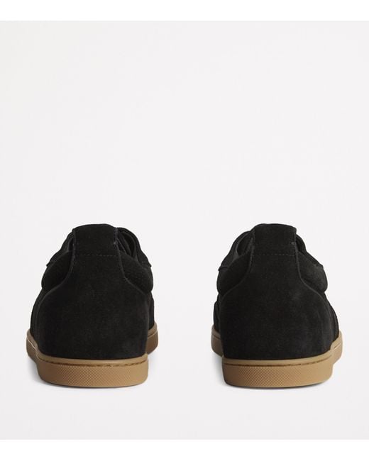 Christian Louboutin Black Tutti Rui Suede Sneakers for men