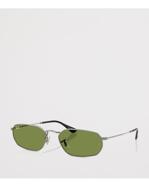 Ray-Ban Green Rb3947 Metal Irregular Sunglasses