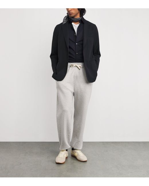 Emporio Armani Blue Single-Breasted Blazer for men