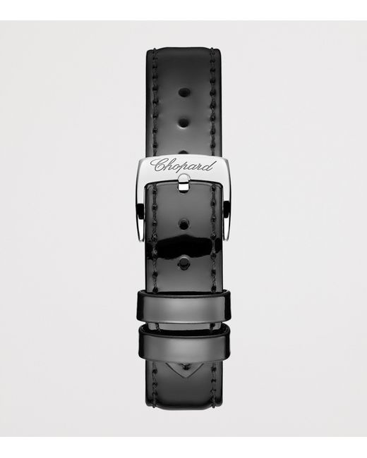 Chopard Black Stainless Steel, And Diamond Happy Sport Watch