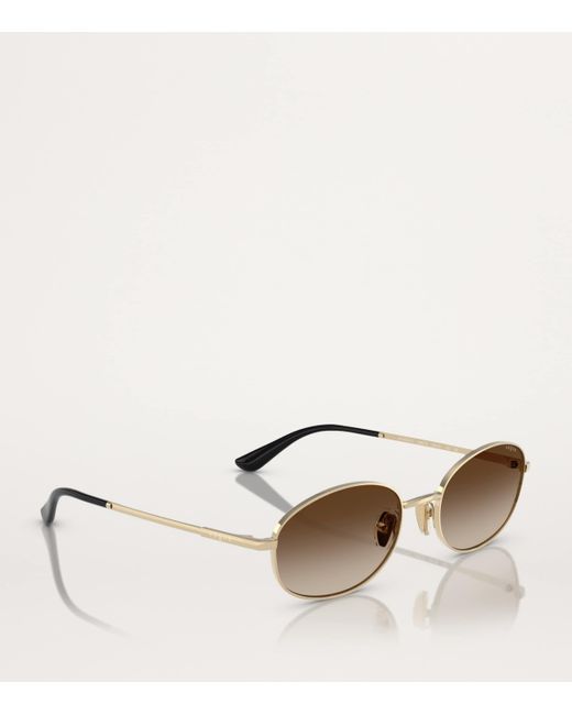 Vogue Brown Metal Sunglasses