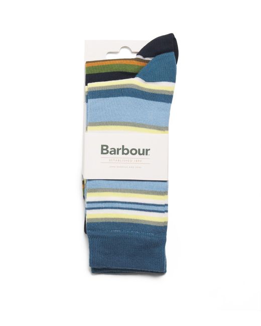 Barbour Blue Summer Stripe Socks for men