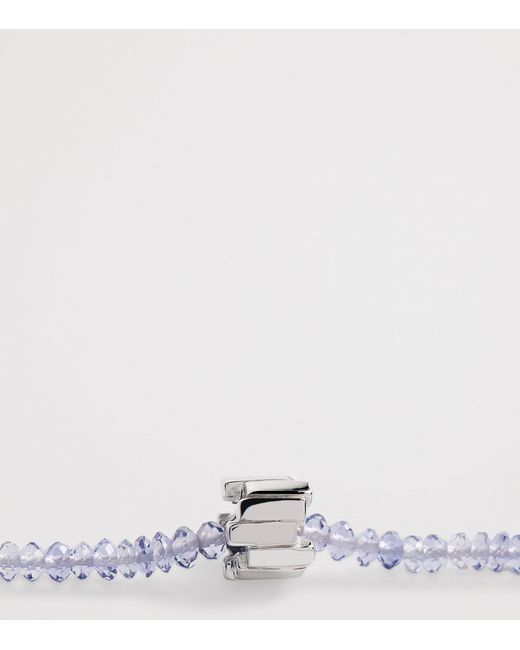 Suzanne Kalan Metallic And Iolite Infinite Beaded Necklace