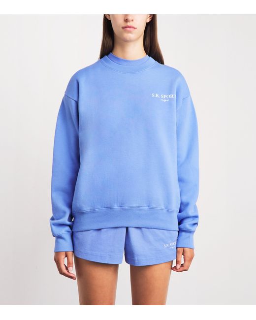 Sporty & Rich Blue Wimbledon Sweatshirt