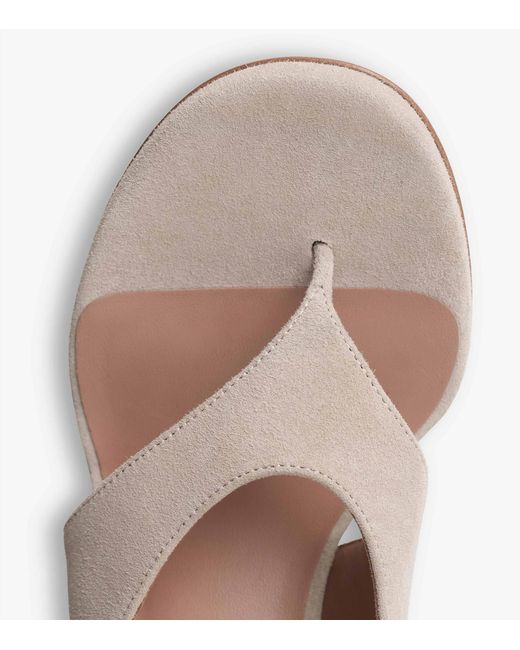Alaïa Pink Suede Cube Wedge Sandals 75