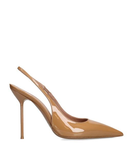 Paris Texas Metallic Patent Leather Lidia Slingback Pumps 105