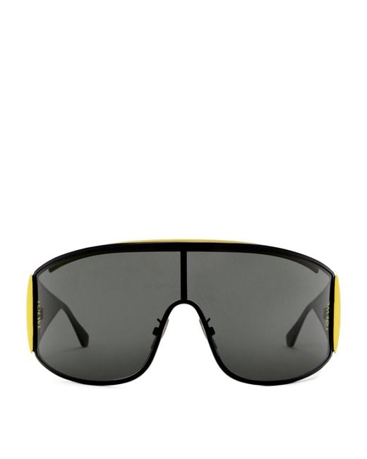 Loewe Gray Metal Speed Shield Sunglasses
