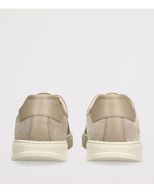 Ferragamo Natural Leather Clayton Sneakers for men