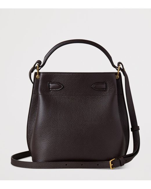 Mulberry Black Leather Islington Bucket Bag