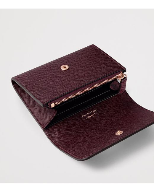 Cartier Purple Mini Leather C De Wallet