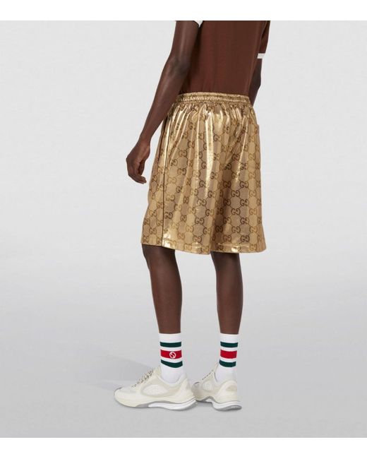 Gucci Natural Gg Supreme Basketball Shorts for men