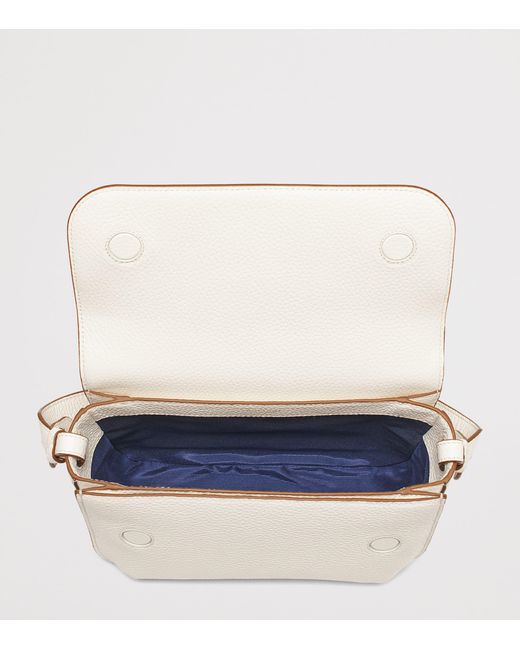 Aspinal Natural Leather Ella Grande Cross-Body Bag
