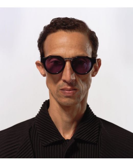 Matsuda Blue M1037 Round Sunglasses for men