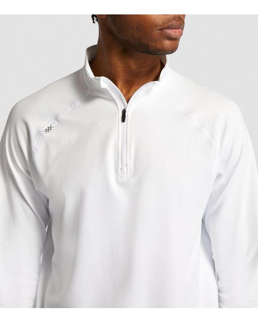 Rhone Quarter-zip Session Sweatshirt in White for Men | Lyst UK