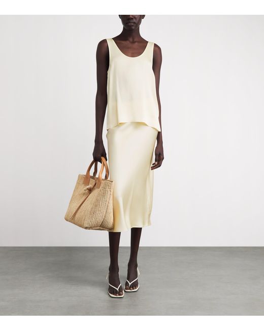 Anine Bing Natural Silk Lea Tank Top