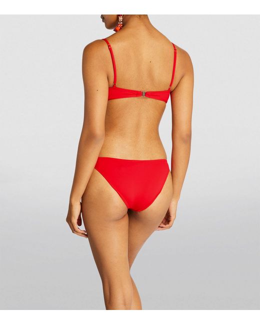 Melissa Odabash Red Greece Bikini Bottoms