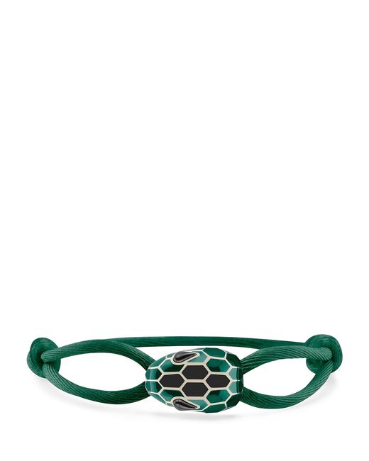 BVLGARI Green Serpenti Forever String Bracelet
