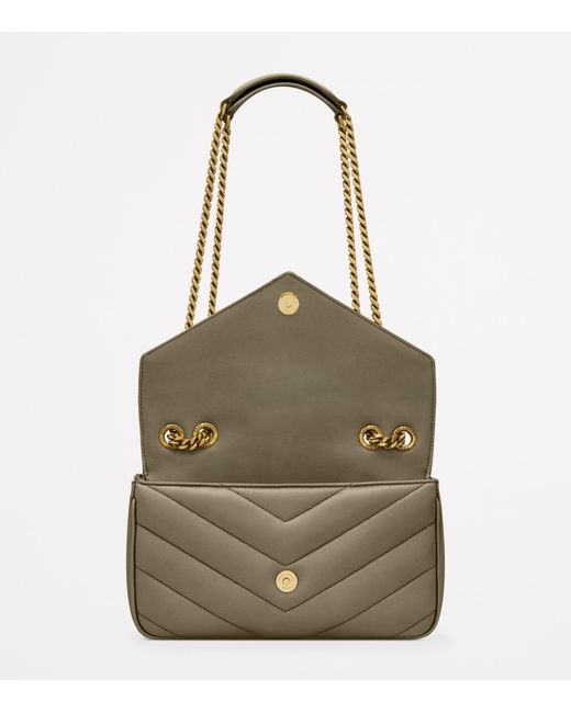 Saint Laurent Metallic Small Loulou Shoulder Bag