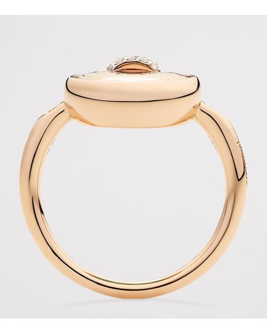 Pomellato Metallic Diamond And Pom Pom Dot Ring