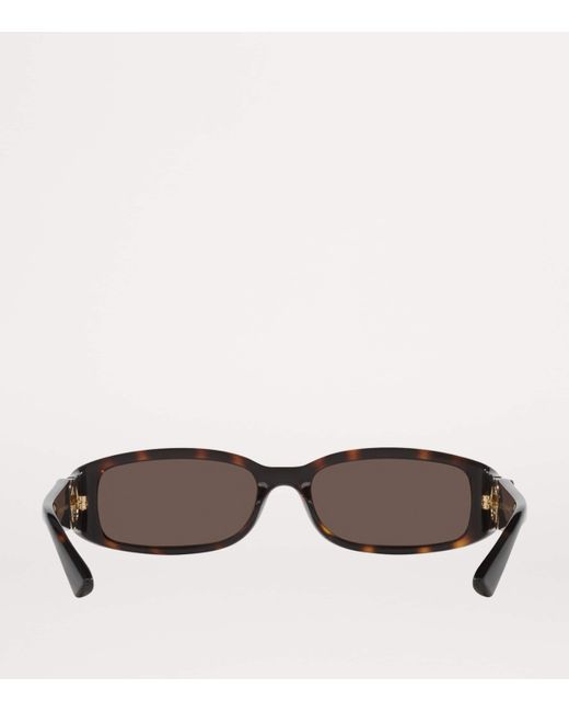 Gucci Brown Slim Rectangular Sunglasses