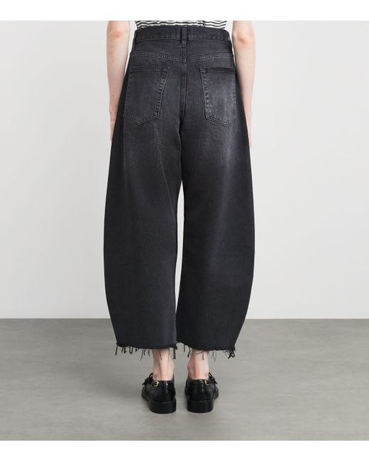 FRAME Blue The Bubble Crop Jeans