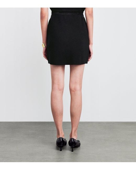 Claudie Pierlot Black Knitted Mini Skirt