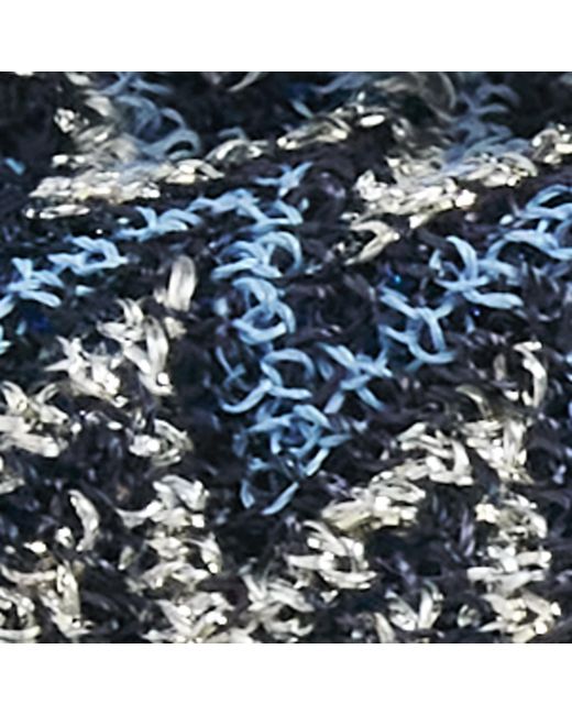 Missoni Blue Knot-Front Zigzag Headband