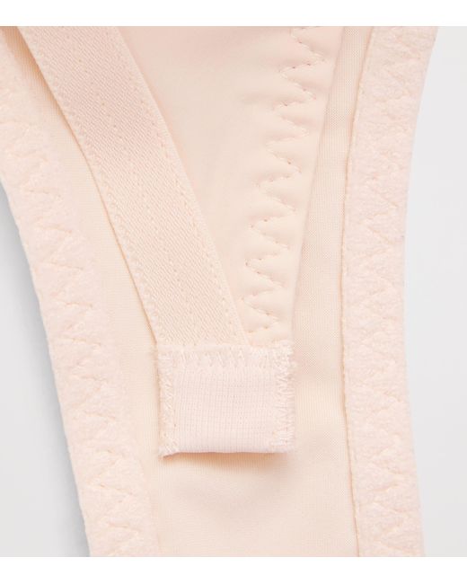 Simone Perele Natural Embroidered Saga Plunge Bra