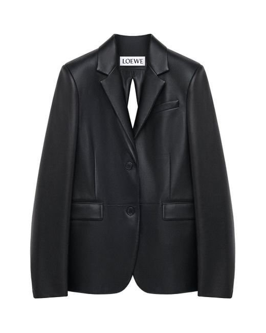 Loewe Black Lambskin Split-Back Blazer