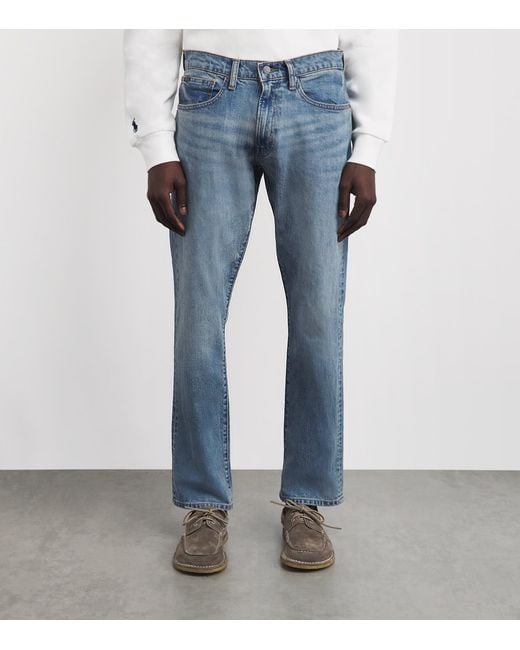 Polo Ralph Lauren Blue Stretch Hampton Straight Jeans for men