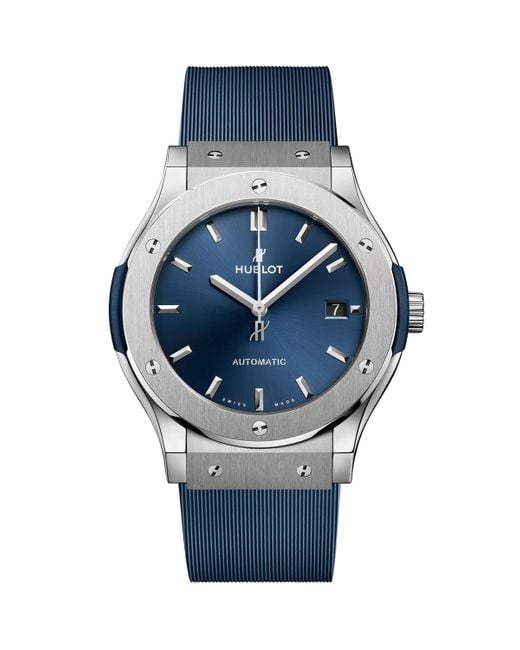 Hublot Blue Titanium Classic Fusion Watch