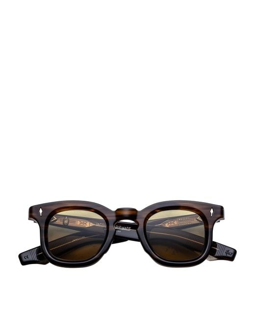Jacques Marie Mage Black Acetate Devaux Sunglasses for men