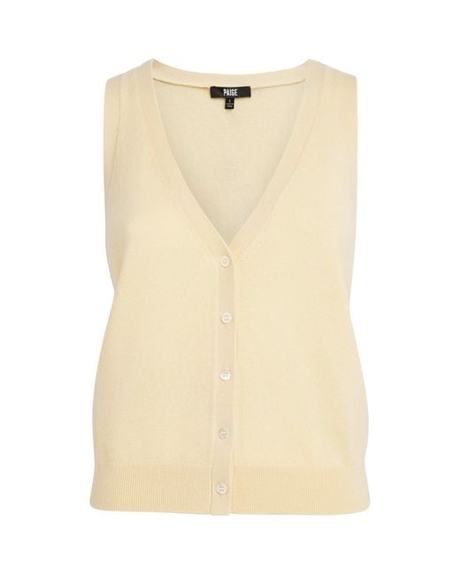 PAIGE Natural Cashmere Anika Top