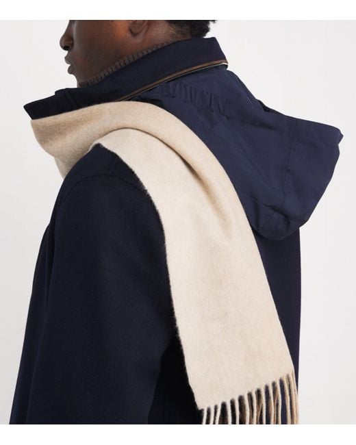 Paul & Shark Blue Cashmere Padded Hybrid Coat for men
