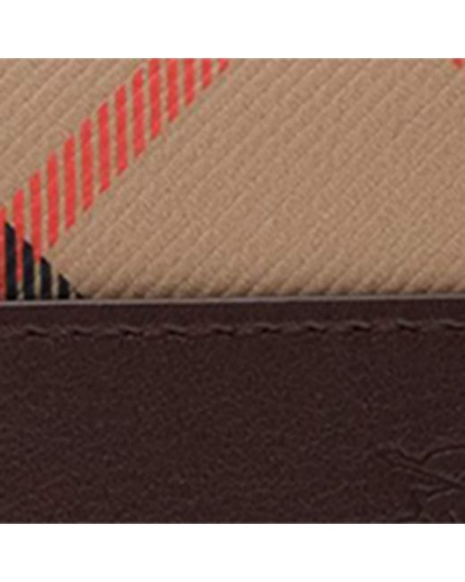 Burberry Brown Leather Check Pop Cross-Body Bag for men
