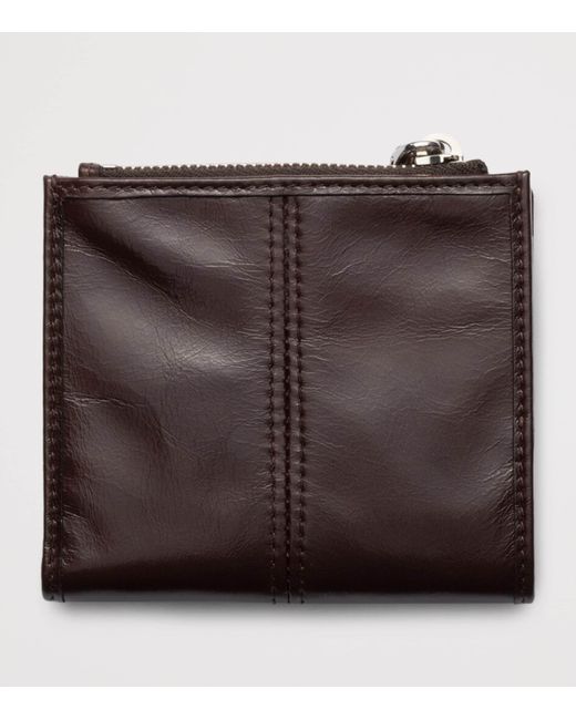 Prada Black Small Leather Zipped Wallet for men