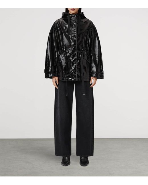 AllSaints Black Kelsie Shine Jacket