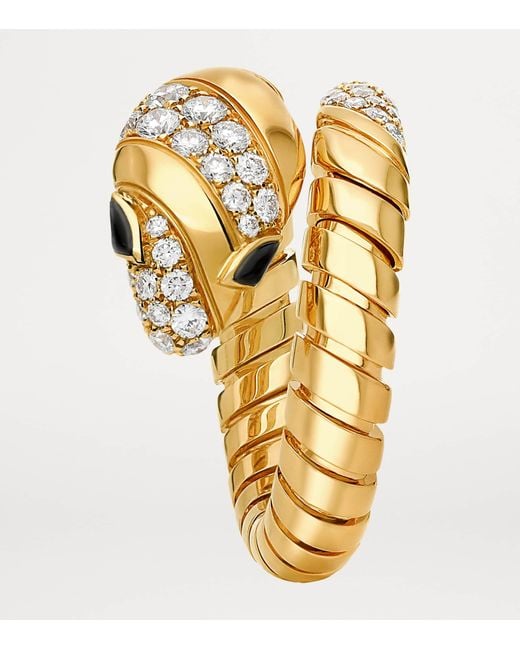 BVLGARI Metallic And Diamond Serpenti Ring